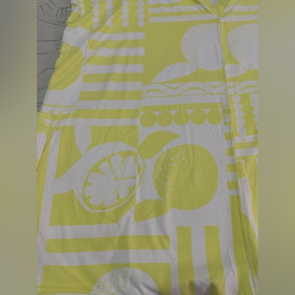NWT FP Movement Hot Shot Printed Tee Romper Sz XS Sunday Market Zest Yellow - Picture 7 of 10